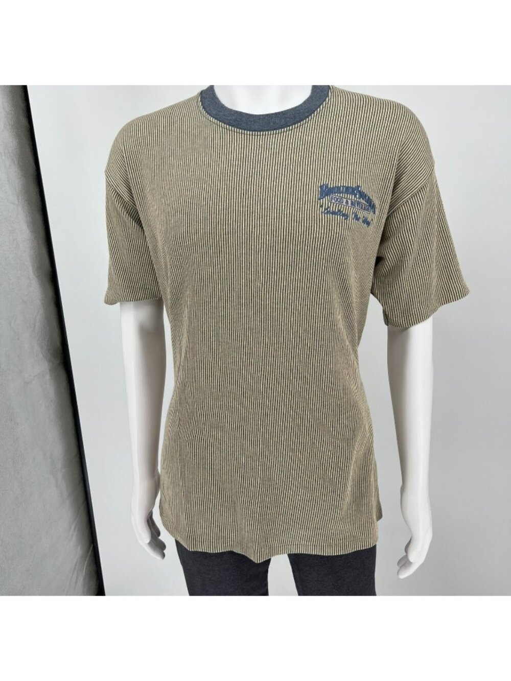 Vintage Cal Cru 1990s "Boulder Station Food & Beverage" Ribbed T-Shirt (XL)